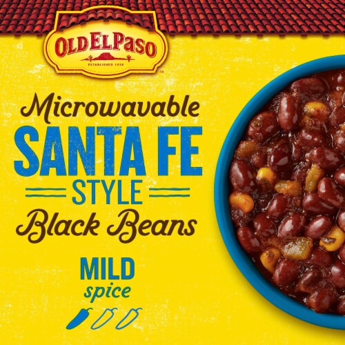 Old El Paso Microwavable Santa Fe Style Black Beans Pouch Perspective: back