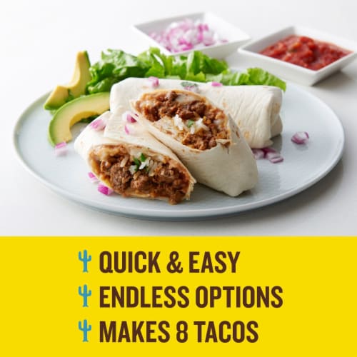 Old El Paso Carb Advantage Tortilla Rounds Taco Kit Perspective: back