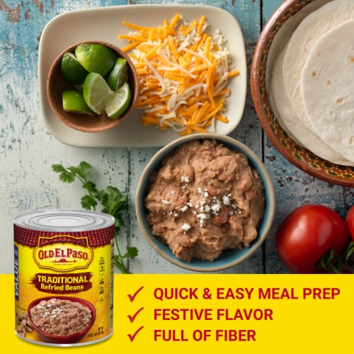 Old El Paso™ Traditional Refried Beans - Value Size Perspective: back