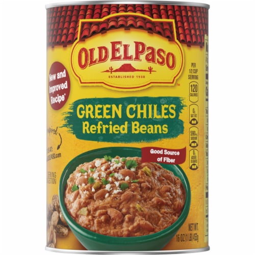 Old El Paso Green Chiles Refried Beans Perspective: back