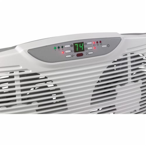 Lasko Products Electric Reversible Twin Window Fan Perspective: back