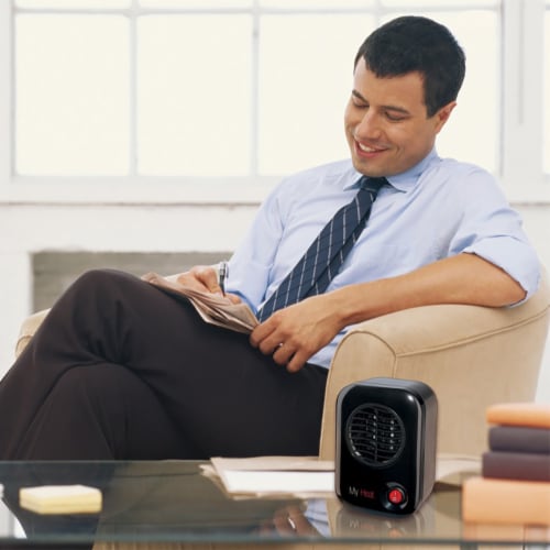 Lasko My Heat Portable Personal Electric 200W Ceramic Space Heater - Black Perspective: back