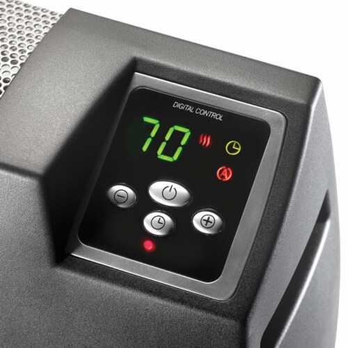 Lasko 40 Inch Long Electric 1500 Watt Silent Room Floor Space Heater, Black Perspective: back