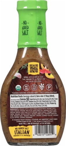 Organicville Italian Vinaigrette & Marinade Perspective: back
