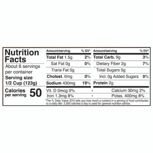 Organicville Organic Tomato Basil Pasta Sauce Perspective: back