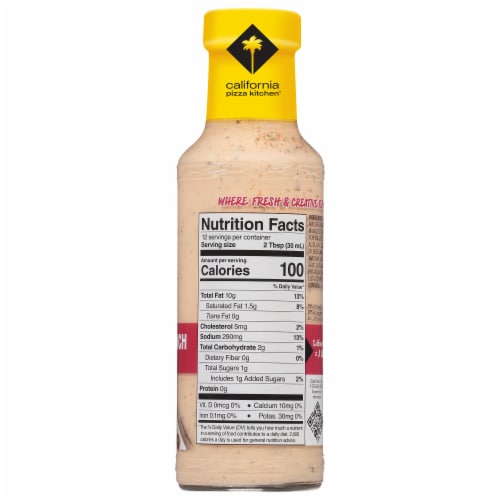 California Pizza Kitchen® Sriracha Ranch Salad Dressing Perspective: back