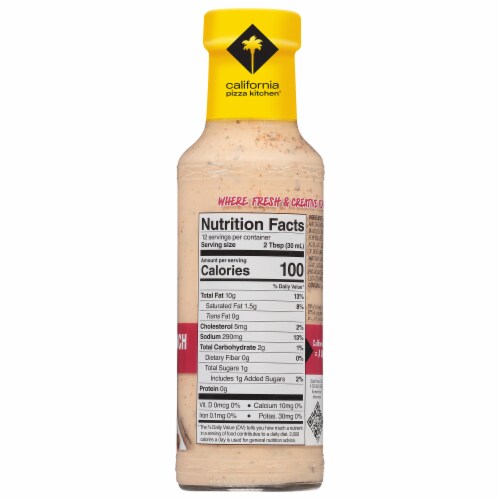 California Pizza Kitchen® Sriracha Ranch Salad Dressing Perspective: back