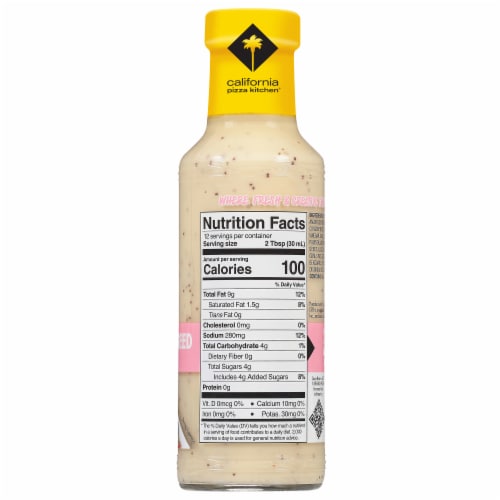 California Pizza Kitchen® Citrus Poppyseed Salad Dressing Perspective: back