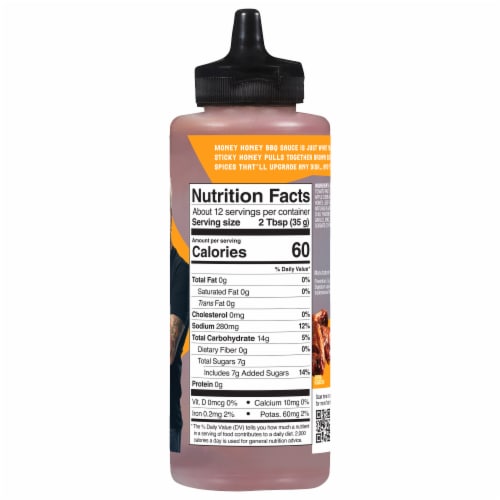Flavortown Money Honey BBQ Sauce 14.5 oz Perspective: back