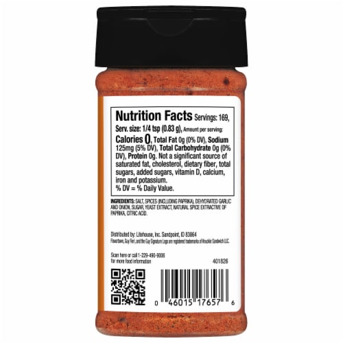 Flavortown All Purpose Seasoning 5 oz Perspective: back