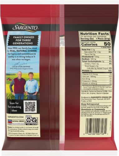 Sargento® Light Mozzarella String Cheese Perspective: back