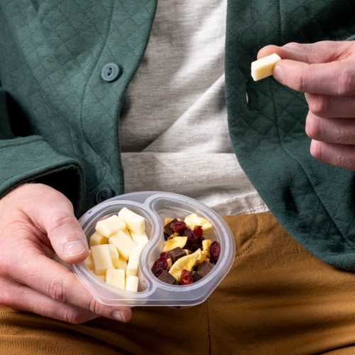 Sargento® Balanced Breaks® Monterey Jack Cheese Cranberries Dark Chocolate & Banana Chips Snack Pack Perspective: back