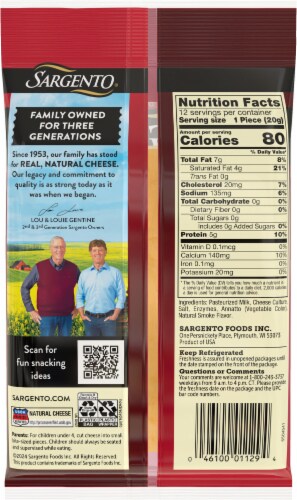 Sargento® Smokehouse Cheddar Cheese Sticks Perspective: back