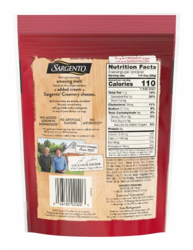 Sargento® Creamery 3 Cheese Mexican Blend Shredded Cheese Perspective: back