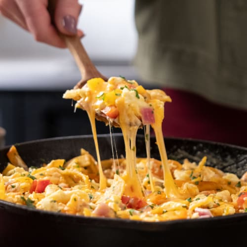 Sargento® Cholula® Queso Quesadilla & Asadero Shredded Cheeses with Hot Sauce Seasonings Perspective: back