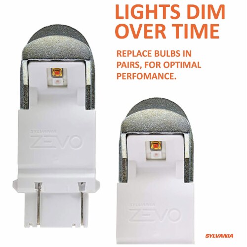 Sylvania ZEVO® 3157 LED Bright Interior Exterior Light Bulb - White Perspective: back