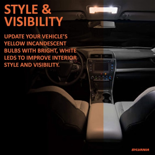 Sylvania Zevo 1157 White LED Bright Interior Exterior Mini Light Bulb Perspective: back