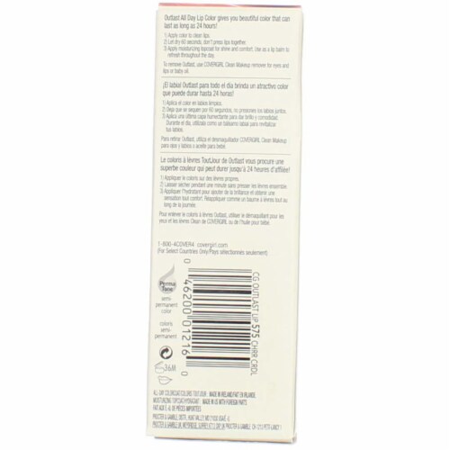 CoverGirl Outlast 575 Cherry Cordial All-Day Lipcolor Perspective: back
