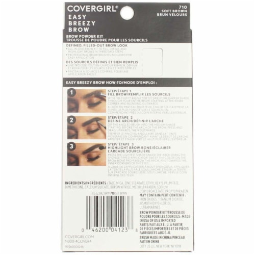 CoverGirl Easy Breezy Brow Powder Kit -  710 Soft Brown Perspective: back