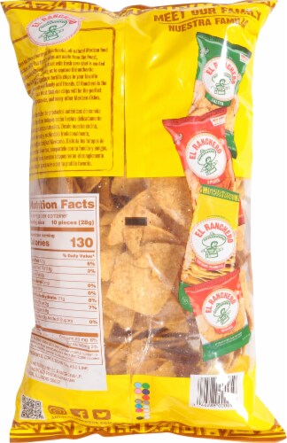 El Ranchero™ Natural Unsalted Corn Tortilla Chips Perspective: back