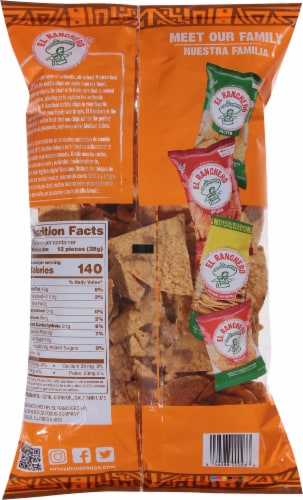 El Ranchero™ Restaurant Style Thin & Crispy Tortilla Chips Perspective: back
