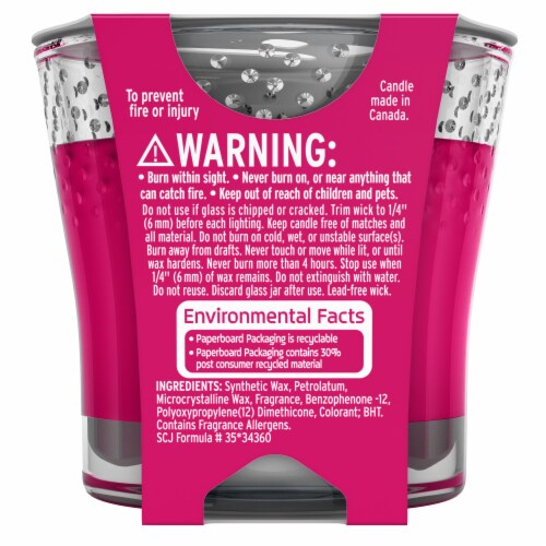 Glade Berry Pop Jar Candle Perspective: back