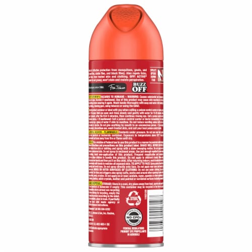 OFF! Active Insect Repellent I, Sweat Resistant Mosquito Spray with DEET, 6 oz Perspective: back