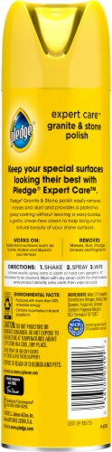 Pledge® Citrus Sunshine Granite & Marble Polish Cleaner Spray Perspective: back
