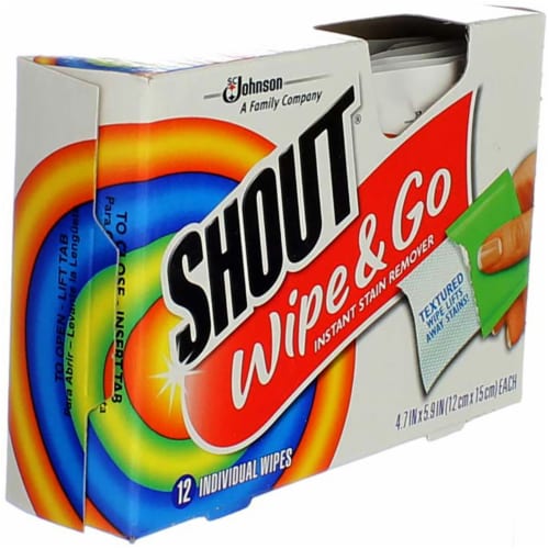 Shout® Wipe & Go Stain Removing Wipes Perspective: back