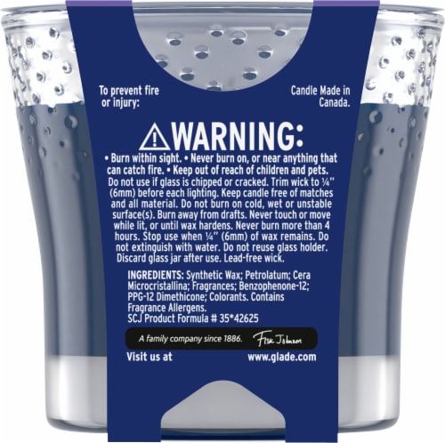 Glade® Limited Edition Fall Night Long Candle Perspective: back