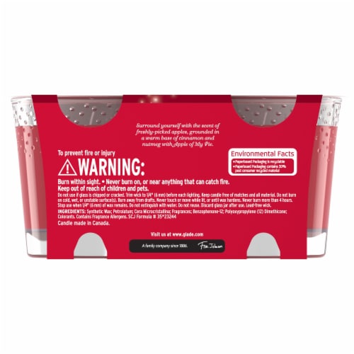 Glade® Apple of My Pie Limited Edition Candles Perspective: back