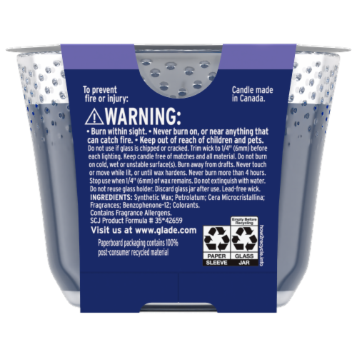 Glade® Limited Edition Fall Night Long 3 Wick Jar Candle Perspective: back
