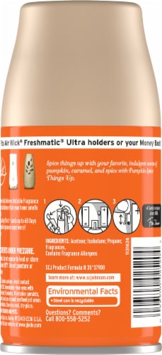 Glade® Pumpkin Spice Things Up Scented Automatic Spray Refill Perspective: back