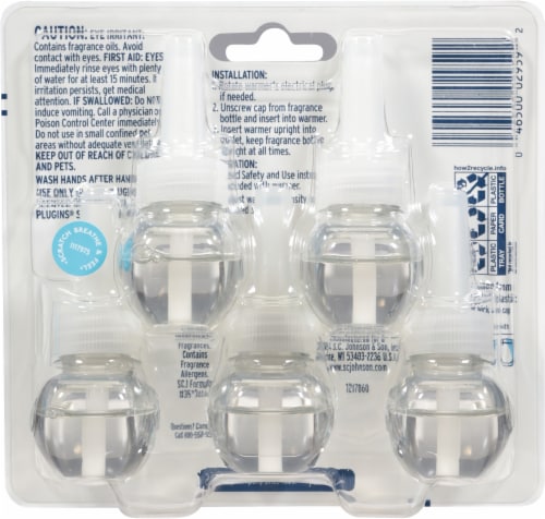 Glade® PlugIns® Aqua Waves™ Scented Oil Refills Perspective: back