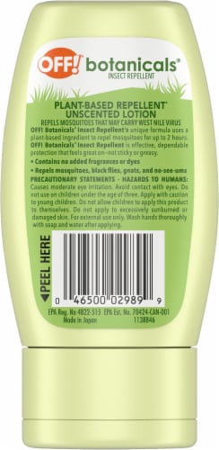 Off!® Botanicals® Plant Based Insect Repellent Perspective: back