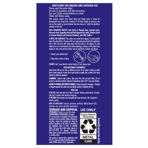 STEM Kills Ants, Roaches & Spiders Plant-based Active Ingredient Insecticide, 10 oz Perspective: back
