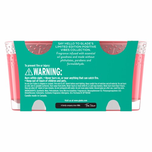 Glade® Stay Cool Watermelon Candles Perspective: back