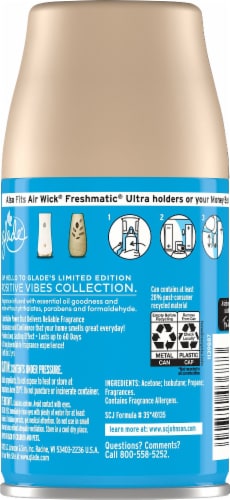 Glade Automatic Cotton Cloud Dream Spray Refill Perspective: back