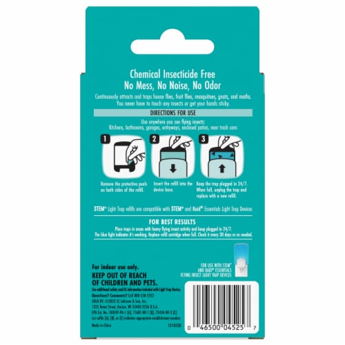 STEM Light Trap Refills, Attracts and Traps Flying Insects, Includes 2 Refills Perspective: back