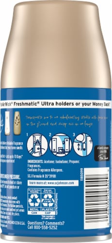 Glade Starlight & Snowflakes Automatic Spray Refill Perspective: back