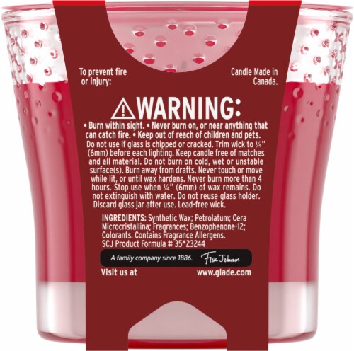 Glade® Limited Edition Autumn Spiced Apple Candle Perspective: back