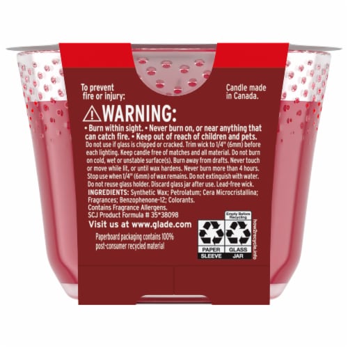 Glade Candle Limited Edition - Autumn Spiced Apple Perspective: back