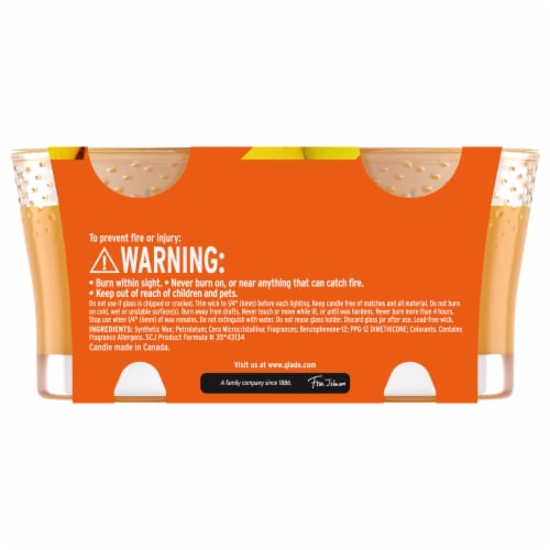 Glade® Limited Edition Mighty Mango Jar Candle Perspective: back