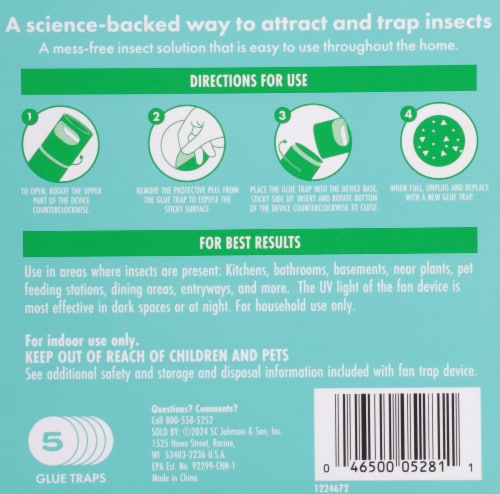 STEM™ Flying Insects Fan Trap Refill Perspective: back
