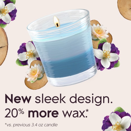 Glade 2in1 Single Wick Candles, Moonlight Walk + Wandering Stream, 8.16 oz, 2 Count Perspective: back