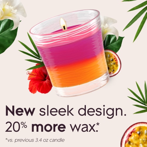 Glade 2in1 Single Wick Candles, Hawaiian Breeze + Vanilla Passionfruit, 8.16 oz, 2 Count Perspective: back