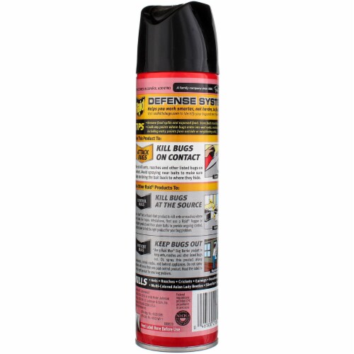 Raid Ant & Roach Killer Aerosol Outdoor Fresh, 12 oz Perspective: back