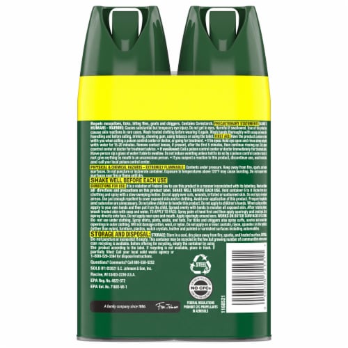 OFF! Deep Woods Insect Repellent VIII Dry Non-Greasy DEET Mosquito Spray, 4 oz, 2 Count Perspective: back