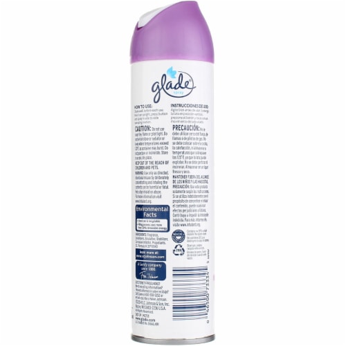 Glade Lavender & Vanilla Spray Perspective: back