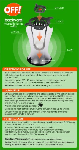 Off!® Backyard Mosquito Lamp Perspective: back